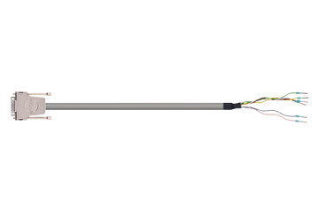 readycable® encoder cable suitable for Festo NEBM-S1G15-E-xxx-LE6, base cable PUR 7.5 x d