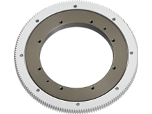 iglidur® slewing ring, PRT-04, toothed outer ring made from aluminium, sliding elements made from iglidur® J