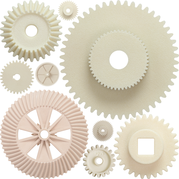 3D printed gears made of polymer