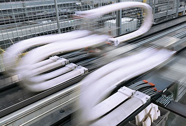 Corrugated tube e-skin endurance test