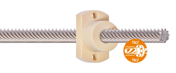 Quiet & vibration free lead screw