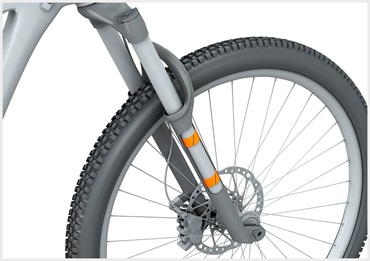 iglidur plain bearings in suspension fork